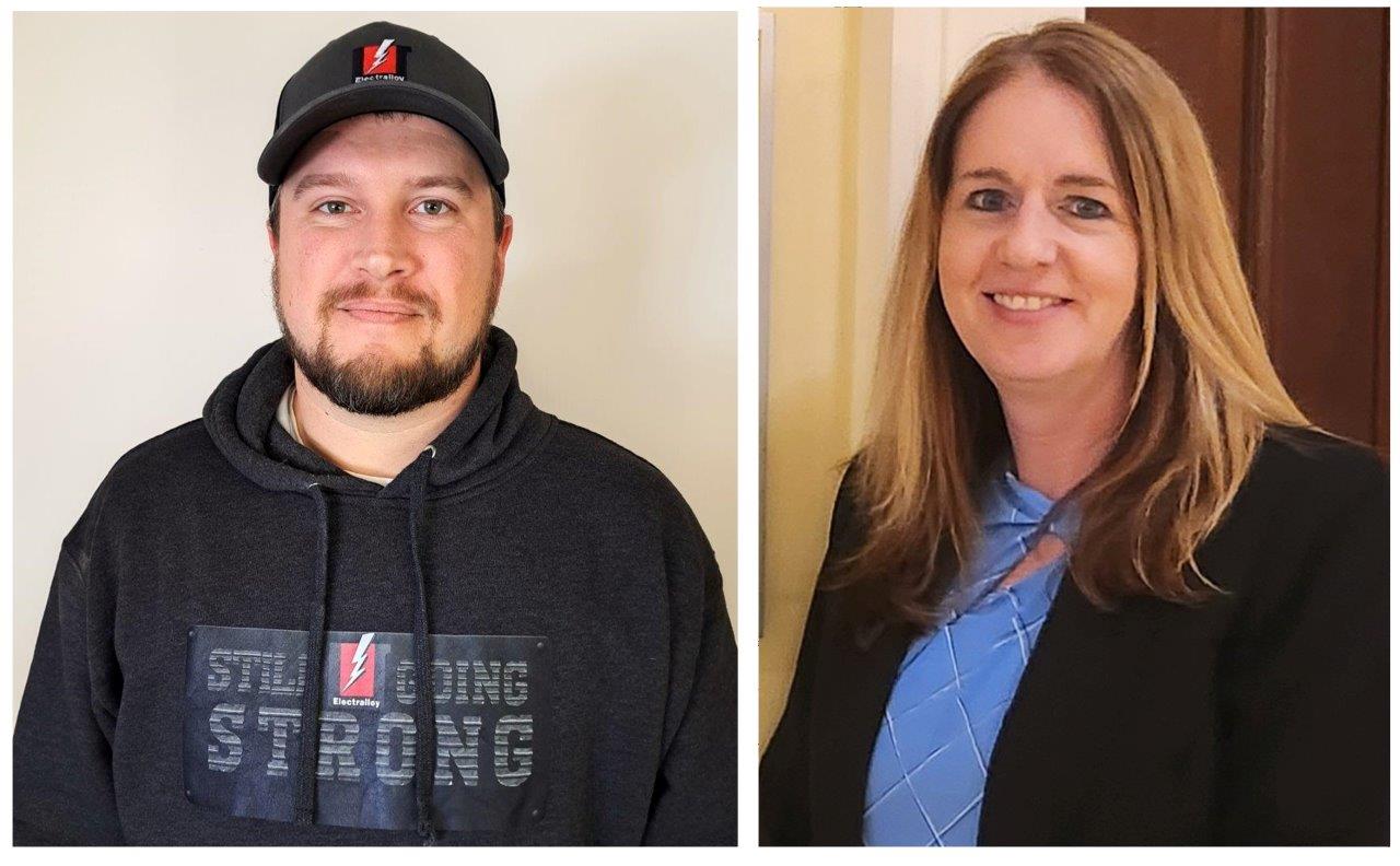 Electralloy Promotions:  Chad Bowler and Rebecca Rudolph 