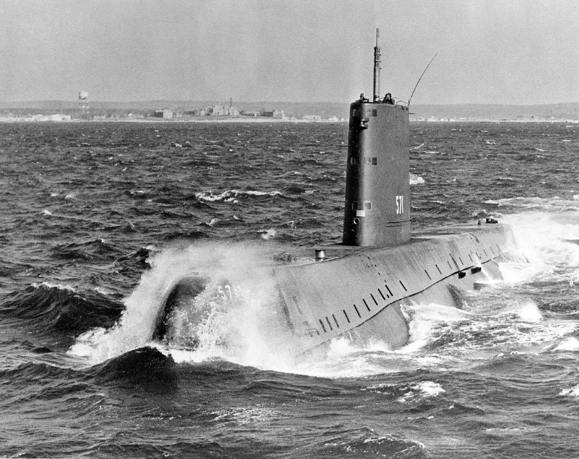 USS Nautilus SSN 571 underway